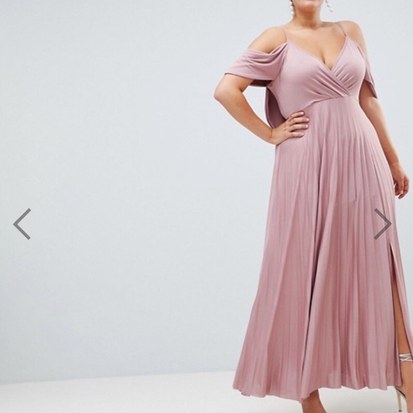 ASOS Dresses & Skirts - ASOS Curve cold shoulder cowl back maxi dress